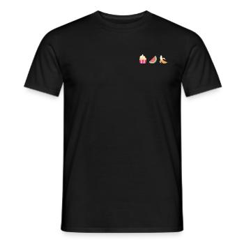 healthy food – good mood - Männer T-Shirt - Schwarz - Vorne - AI Model Male 178 light (178cm)