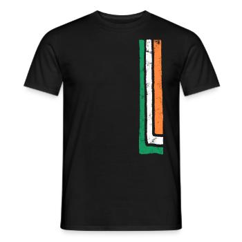 Irlande - T-shirt homme - noir - Devant - AI Model Male 178 light (178cm)
