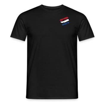 Drapeau des Pays-Bas - Logo - T-shirt homme - noir - Devant - AI Model Male 178 light (178cm)