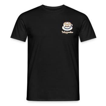 TSCHAPPUCCINO - Männer T-Shirt - Schwarz - Vorne - AI Model Male 178 light (178cm)