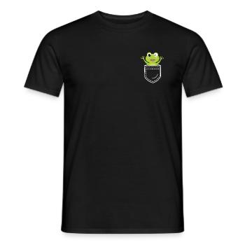 Frog Frogs - Men's T-Shirt - black - Front - AI Model Male 178 light (178cm)