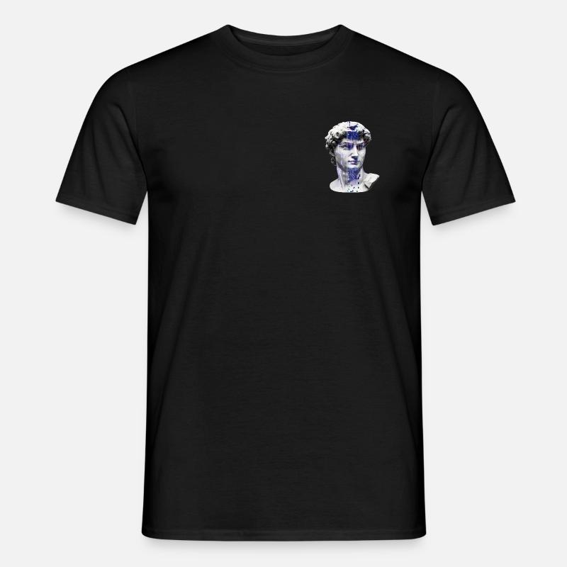 Klassische neon-kybernetische Büste - Männer T-Shirt - Schwarz
