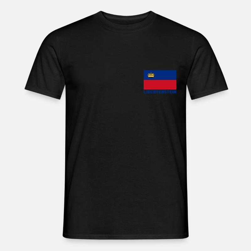 Liechtenstein - Männer T-Shirt - Schwarz
