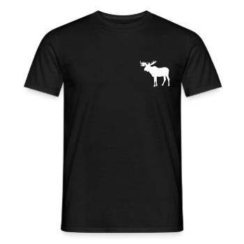 Elch - Moose - Elk - Männer T-Shirt - Schwarz - Vorne - AI Model Male 178 light (178cm)