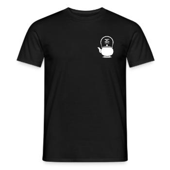 The Way of Tea - Japanese Zen Kyusu Art - Men's T-Shirt - black - Front - AI Model Male 178 light (178cm)