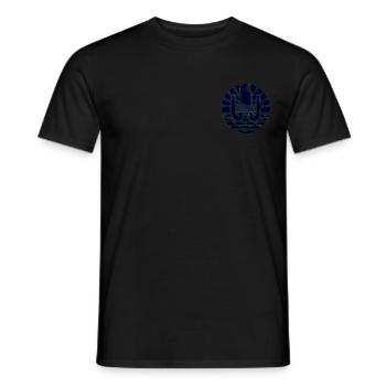 600 FLAG TAHITI 0100 - Männer T-Shirt - Schwarz - Vorne - AI Model Male 178 light (178cm)