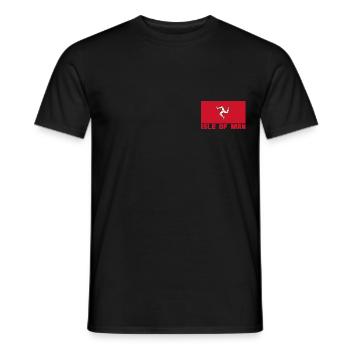 Isle Of Man - Men's T-Shirt - black - Front - AI Model Male 178 light (178cm)