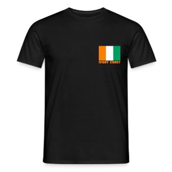 Ivory Coast - Men's T-Shirt - black - Front - AI Model Male 178 light (178cm)