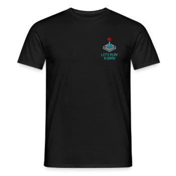 Gaming Pixel-Art Retro-Arcade - Männer T-Shirt - Schwarz - Vorne - AI Model Male 178 light (178cm)