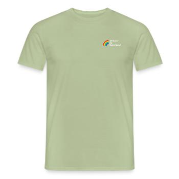 anti afd logo - Männer T-Shirt - Sage - Vorne - AI Model Male 178 light (178cm)