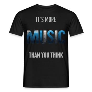 Music - Men's T-Shirt - black - Front - AI Model Male 178 light (178cm)