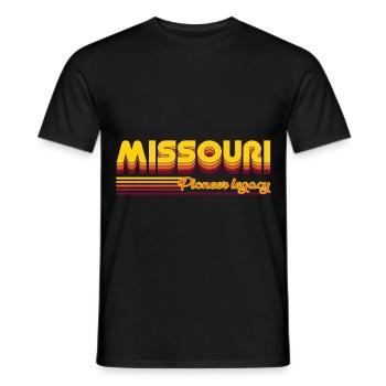 cooles Missouri USA Bundesstaaten Design - Männer T-Shirt - Schwarz - Vorne - AI Model Male 178 light (178cm)