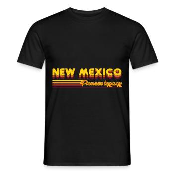 cooles New Mexico USA Bundesstaaten Design - Männer T-Shirt - Schwarz - Vorne - AI Model Male 178 light (178cm)