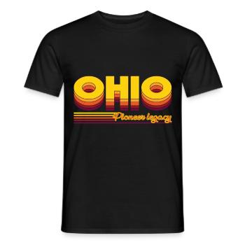 cooles Ohio USA Bundesstaaten Design - Männer T-Shirt - Schwarz - Vorne - AI Model Male 178 light (178cm)