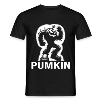 Design de monstre citrouille cool pour le fan d’Halloween - T-shirt homme - noir - Devant - AI Model Male 178 light (178cm)