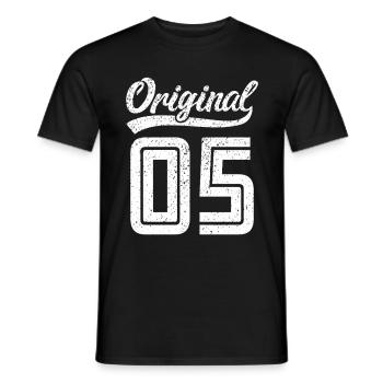 2005 Original 05 geboren 2005 - Männer T-Shirt - Schwarz - Vorne - AI Model Male 178 light (178cm)