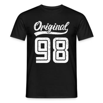 1998 Original 98 geboren 1998 - Männer T-Shirt - Schwarz - Vorne - AI Model Male 178 light (178cm)