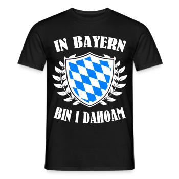 In Bayern bin i dahoam - Männer T-Shirt - Schwarz - Vorne - AI Model Male 178 light (178cm)