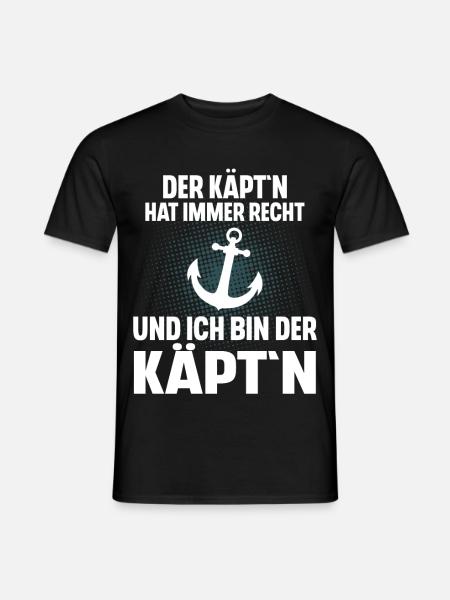 Kapitän Segeln Motorboot Boot Schiff Segler - Männer T-Shirt - Schwarz