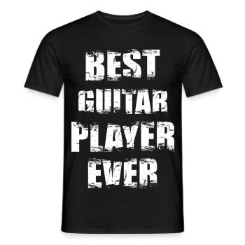 Best guitarist of all time - Men's T-Shirt - black - Front - AI Model Male 178 light (178cm)