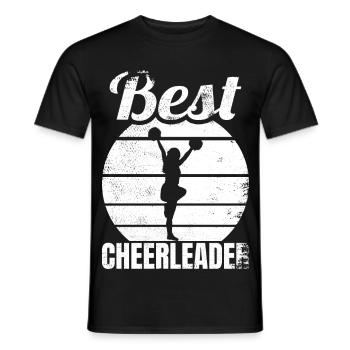 Meilleure pom-pom girl féminine - T-shirt homme - noir - Devant - AI Model Male 178 light (178cm)