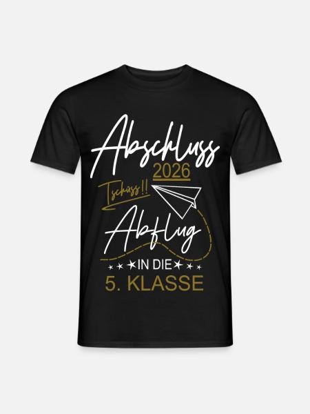 Abschluss 2026 Grundschule - Männer T-Shirt - Schwarz