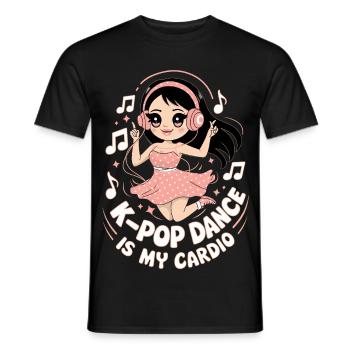 K-Pop Tanz Lustig Korea - Männer T-Shirt - Schwarz - Vorne - AI Model Male 178 light (178cm)