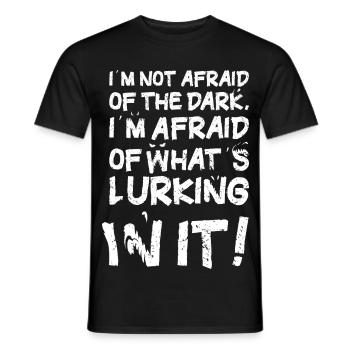 La Vraie Peur du Noir - T-shirt homme - noir - Devant - AI Model Male 178 light (178cm)