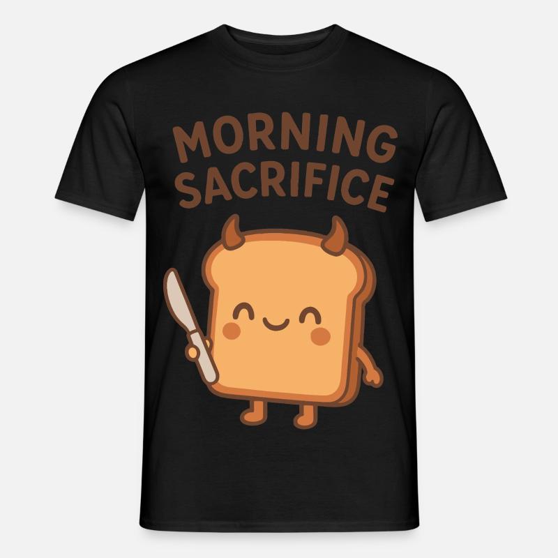 Morgendlicher Opfer-Toast - Männer T-Shirt - Schwarz