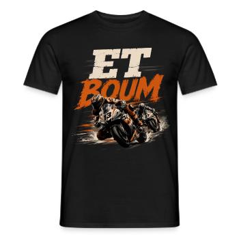 UND ZACK - Männer T-Shirt - Schwarz - Vorne - AI Model Male 178 light (178cm)