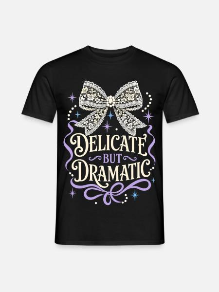 Delicate But Dramatic Bow - Men's T-Shirt - black