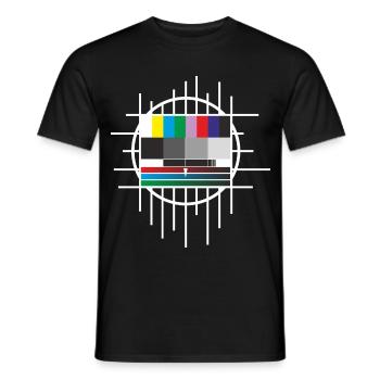 test image - Men's T-Shirt - black - Front - AI Model Male 178 light (178cm)