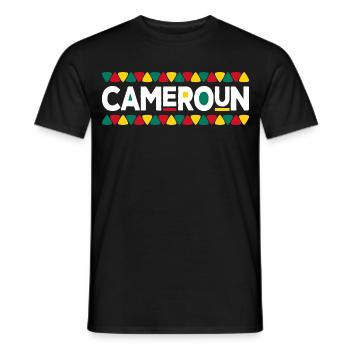 Camerounais Drapeau Cameroun - T-shirt homme - noir - Devant - AI Model Male 178 light (178cm)