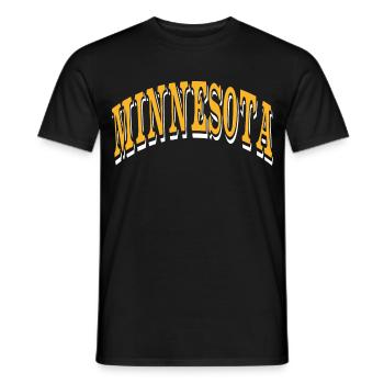 Minnesota - Männer T-Shirt - Schwarz - Vorne - AI Model Male 178 light (178cm)