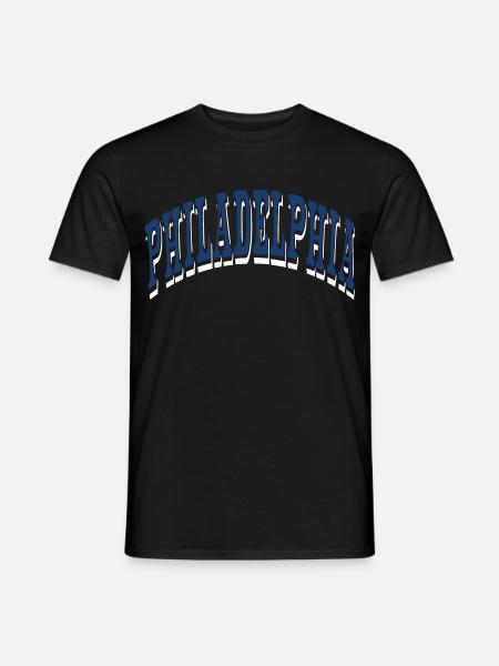 Philadelphia - Männer T-Shirt - Schwarz