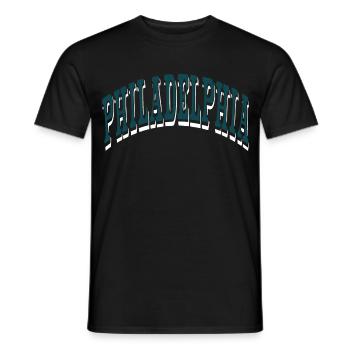Philadelphia - Men's T-Shirt - black - Front - AI Model Male 178 light (178cm)