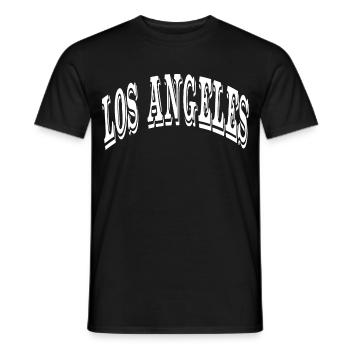Los Angeles - Men's T-Shirt - black - Front - AI Model Male 178 light (178cm)