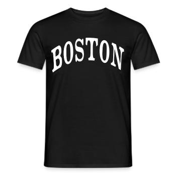 Boston - T-shirt homme - noir - Devant - AI Model Male 178 light (178cm)
