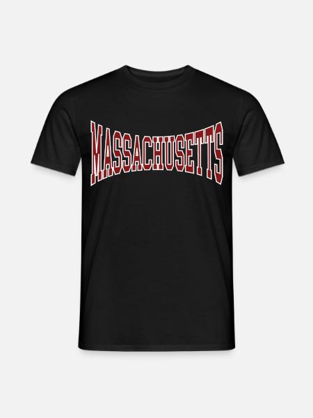 Massachusetts - Men's T-Shirt - black
