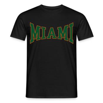 Miami - T-shirt homme - noir - Devant - AI Model Male 178 light (178cm)