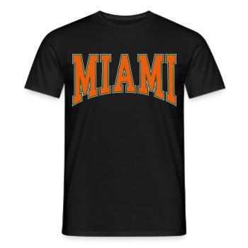Miami - Men's T-Shirt - black - Front - AI Model Male 178 light (178cm)