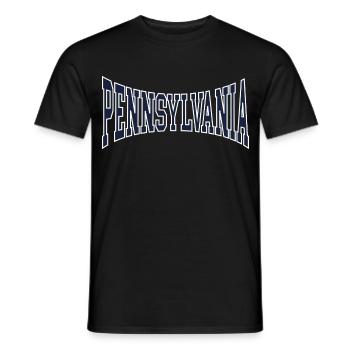 Pennsylvania - Men's T-Shirt - black - Front - AI Model Male 178 light (178cm)