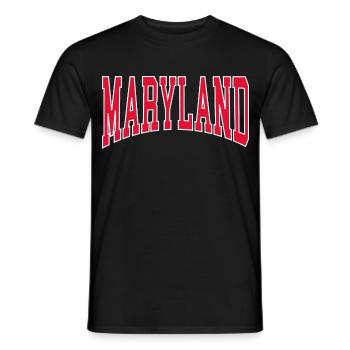 Maryland - Männer T-Shirt - Schwarz - Vorne - AI Model Male 178 light (178cm)