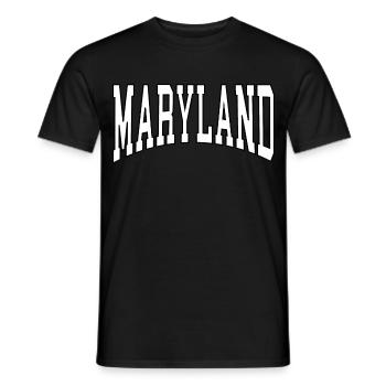Maryland - Männer T-Shirt - Schwarz - Vorne - AI Model Male 178 light (178cm)