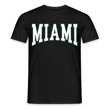 Miami - Men's T-Shirt - black - Front - AI Model Male 178 light (178cm)