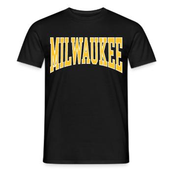Milwaukee - Men's T-Shirt - black - Front - AI Model Male 178 light (178cm)