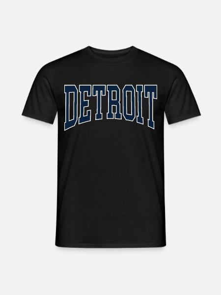 Detroit - Männer T-Shirt - Schwarz