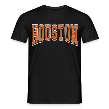 Houston - Männer T-Shirt - Schwarz - Vorne - AI Model Male 178 light (178cm)