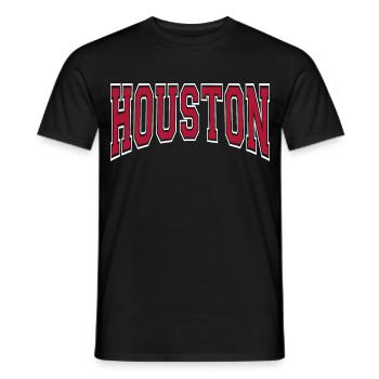 Houston - T-shirt homme - noir - Devant - AI Model Male 178 light (178cm)