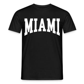 Miami - T-shirt homme - noir - Devant - AI Model Male 178 light (178cm)